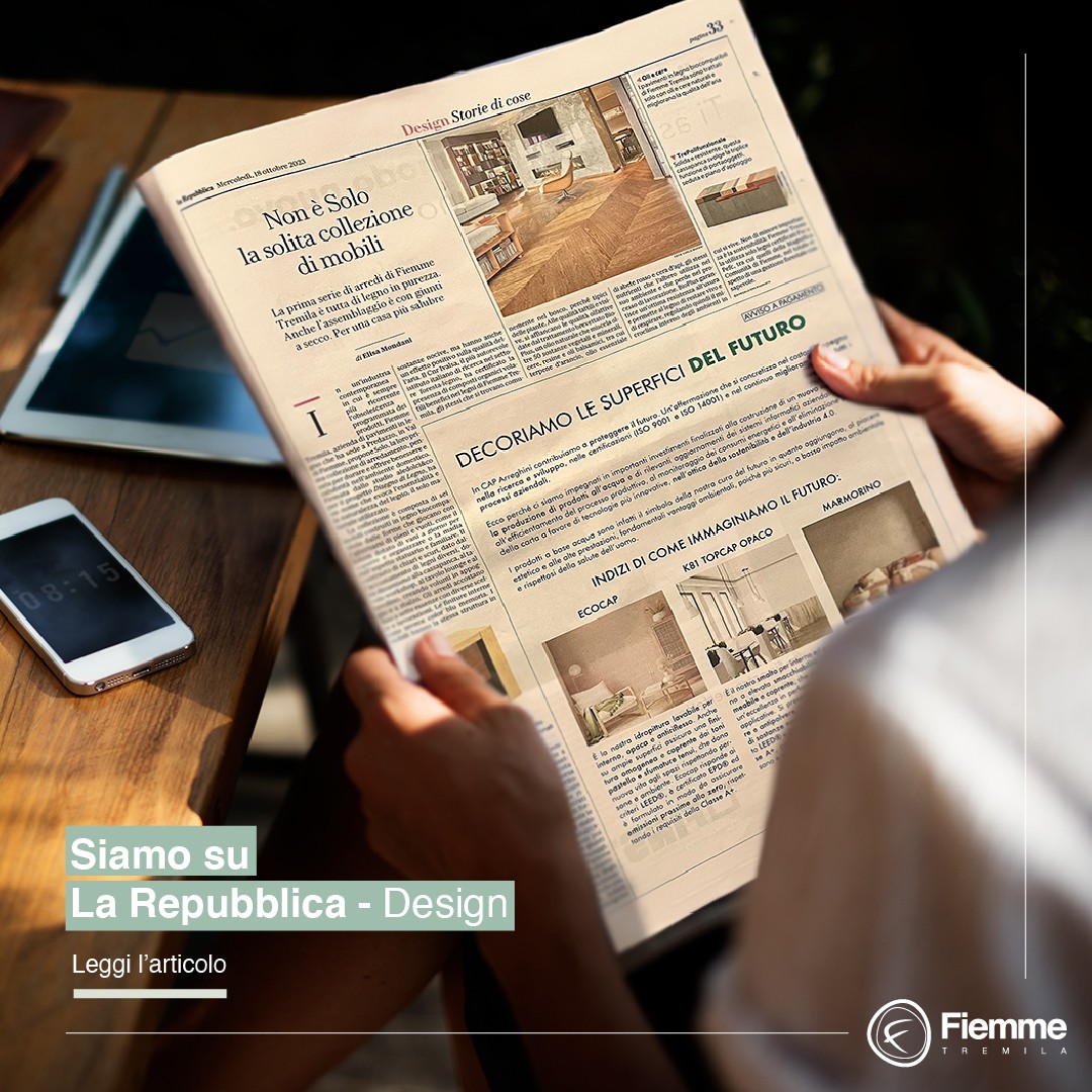 Articolo dedicato a Disegno di Legno su Repubblica design
